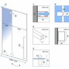 Shower doors FARGO BLACK MAT 110