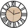 Horloge Murale Loft Round 35 cm en métal/bois MC70902