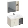 Badezimmermöbel-Set mit Waschbecken Paris 60cm Beige