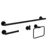 Badezimmer-Accessoire-Set GRID Black 4-teilig