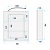 LED-Spiegelschrank Rea Zenit 70x50cm
