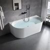 Wall acrylic bath CAPRI SLIM 170cm