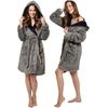 Bathrobe Jordan Grey-Navy L