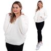 Women's sweatshirt Sherpa Ecru l