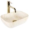 Countertop Basin Rea Belinda mini travertine matt