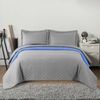 Colcha de cama doble cara Inez L.grey-Blue