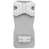 Coussin poussette pour bébé réversible 4 en 1 White/Grey Dots