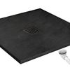 Shower tray Rea Black Rock 90x90