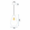 Skleněná stropní lampa APP438-1CP
