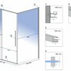 Shower enclosure SOLAR GOLD 120x90