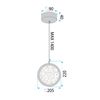 Crystal Pendant Lamp LED LHJ100-1CP Złota