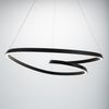 Deckenlampe Ring Led + Fernbedienung APP796-cp Black