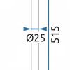 Extension for a bathtub and shower set white 50cm