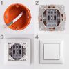Doorbell Push Button OSTE JNH008-W WHITE