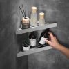 Bathroom shelf SF07 steel brush