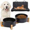 Gamelle pour chien/chat/animal domestique BLACK 331579 + HOUSSE DE SIÈGE POUR CHIEN