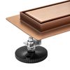 Линеен сифон Rea Pure Neo brushed copper 80