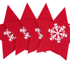 Christmas cutlery cover 4 pcs Star Red 311378A