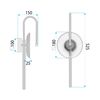 WALL LAMP LED LHJ072-W BRUSH GOLD
