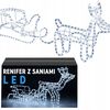 REINDEER WITH SLEDGE LED LAMPS