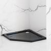 shower tray Rea Diamond Black 90x90