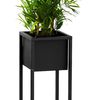 Macizo de flores de metal black 60cm FS-C60