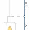 Závěsné svítidlo APP1011-1CP