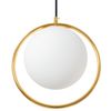 Lampada Da Soffitto Pensile Di Vetro Palla Oro Bianco Oro APP430-1CP