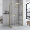 Cabina de ducha Rea City 80x100 Brush Gold