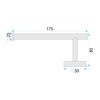 Porte papier-toilette 6611 Modern Brush Nickle