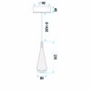 Lampă suspendată de tavan LHJ120-CP light rose gold