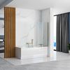 Bath screen Rea Elegant Gold 70