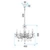 Lampe EBT001-5CP TRANSPARENT