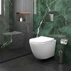 Cuvette WC suspendue REA Carlo Lux Rimless avec fonction bidet