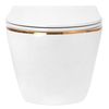 Toilet bowl Carlo white Mini Flat Gold Edge