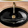 Aufsatzwaschbecken Rea  Meryl Black / Gold