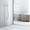 Shower tray skirting panel 120cm Brush nickel