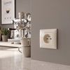 Single grounded socket with frame OSTE JNH001-G Beige