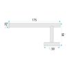 Halter für Toilettenpapier 6611 Modern Copper