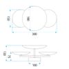 APPLIQUE DA PARETE LED SWE072-W GOLD