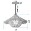 Lampe suspendue NATURAL APP1636-1CP