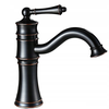 Bathroom faucet Rea Vintage Old Black Low