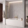 Sliding bathtub screen REA Dario Brush Gold 80