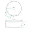 Set: Wall-hung toilet bowl + Countertop washbasin Rea Light Pink Matt