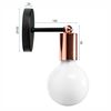 Lampe Murale Rose Gold 392205