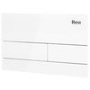 Plaque de commande WC K011A-Q Rea T White Glass