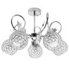 Candelabru cu lampă de cristal cu frunze metalice APP636-5C