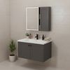 Bathroom furniture set with washbasin Monti 60cm Grey