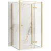Cabina de ducha Rea Atlas 90x100 Brush Gold