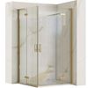 Shower enclosure REA Hugo 100x100 Gold Brush